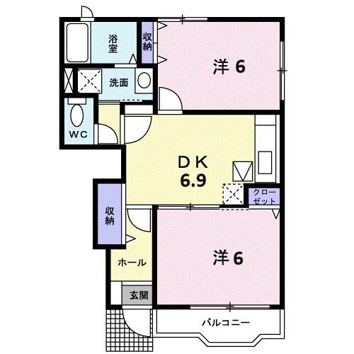 メゾン・ラ・パンセ（102） 間取り図画像