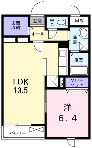 クレール青葉台（202） 間取り図画像