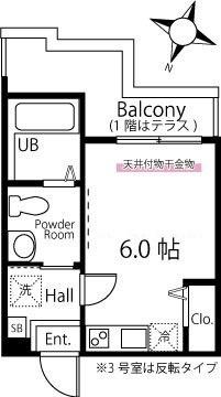 横浜市磯子区中原アパート 間取り図画像