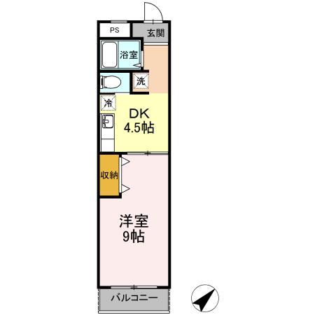 第一富来ハイツ(ﾀﾞｲｲﾁﾄｷﾊｲﾂ)（102） 間取り図画像