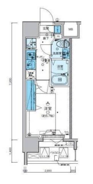 リヴシティ横濱新川町弐番館 間取り図画像