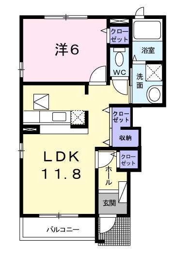 カトレア（101） 間取り図画像