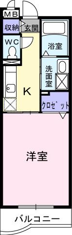 グリシーヌ‐Ｋ（103） 間取り図画像