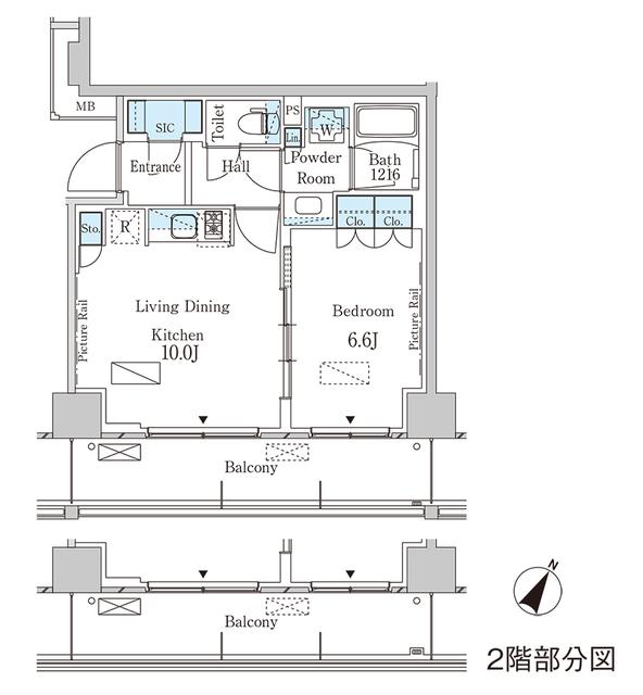 パークアクシス横濱大通り公園（204） 間取り図画像