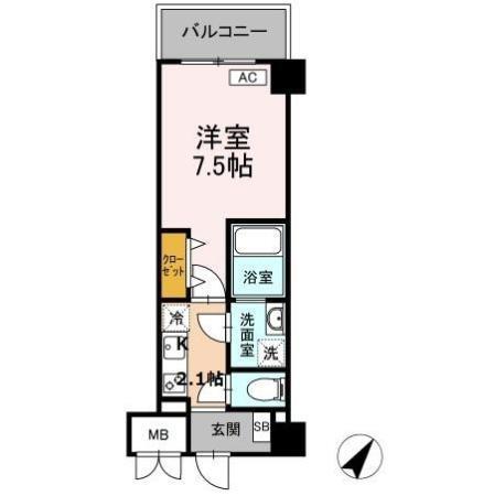 ＴＲＥ ＬＵＣＥ横濱関内（604） 間取り図画像