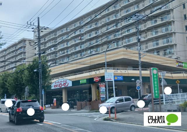 ローソンストア100六ッ川店：184m