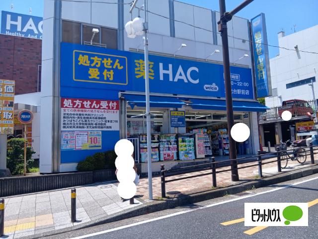 ハックドラッグ洋光台駅前店：855m