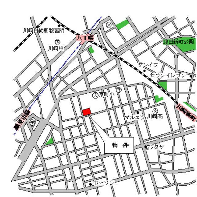 ガーデンポートⅢ番館（711） 地形図・案内図