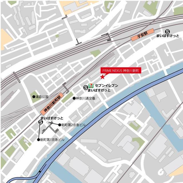 Ｕｒｂａｎ　Ｌｉｎｋ神奈川新町（602） 地形図・案内図