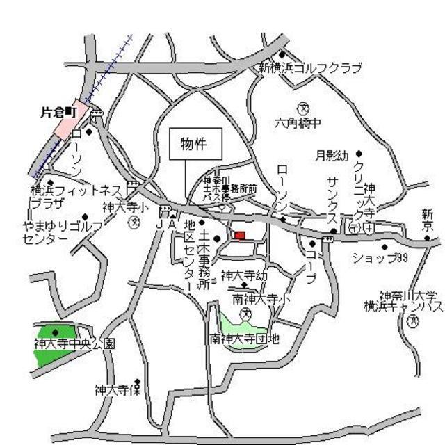 ビューラー神大寺（101） 地形図・案内図