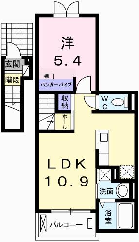 玲巧ハイツ八丁（204） 間取り図画像