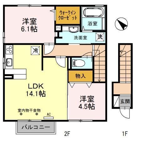 コーポラスイヅツ（201） 間取り図画像