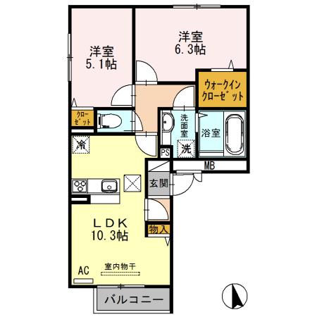 ルボ　マノアール（101） 間取り図画像