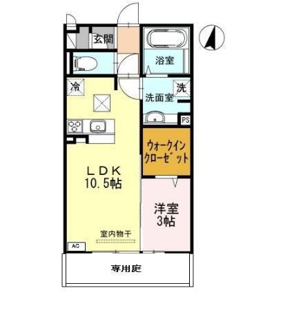 ベルメゾン荒川（103） 間取り図画像