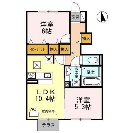 リュミエールｍ＆ｙ　B棟（102） 間取り図画像