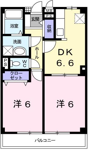 シャルマンビラＡ（101） 間取り図画像