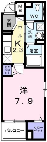 コレクト　ライル（301） 間取り図画像