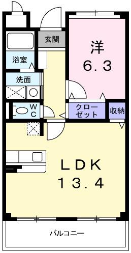 メゾン・ジエルメＭ（204） 間取り図画像