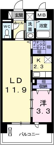 ポーシェガーデン５（503） 間取り図画像