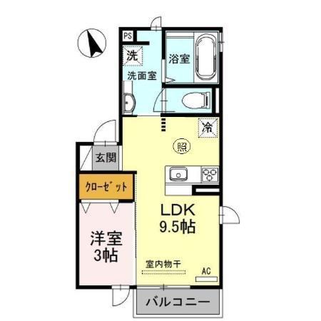 白城苑（201） 間取り図画像