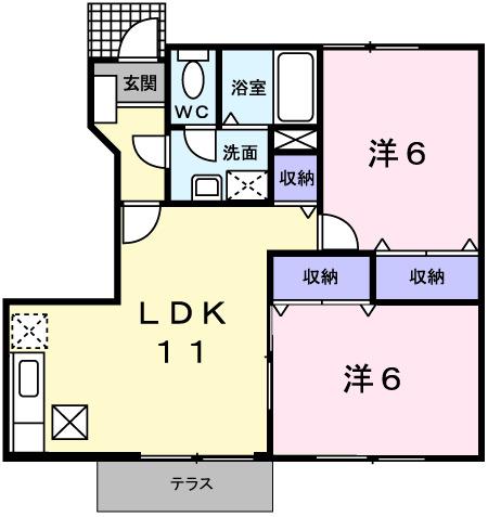東フラワー（103） 間取り図画像