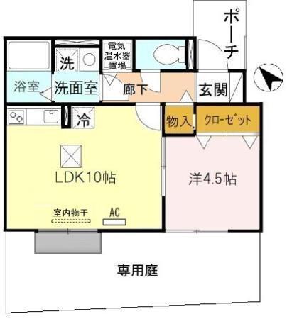 メゾン西中島（105） 間取り図画像