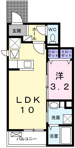 エストソーレⅡ（103） 間取り図画像