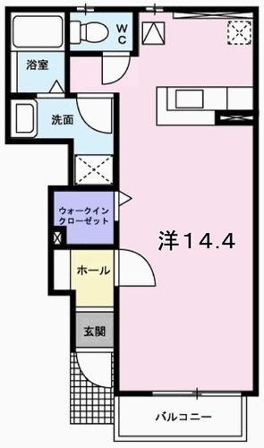 ソレアードⅡ（103） 間取り図画像