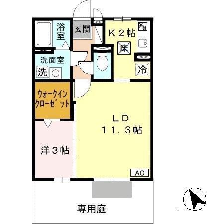 プラシード（101） 間取り図画像