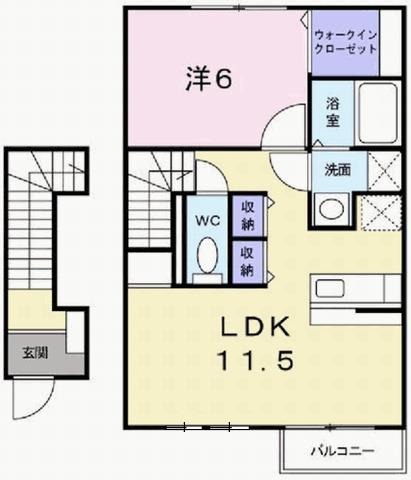 フリーデンＣ（205） 間取り図画像