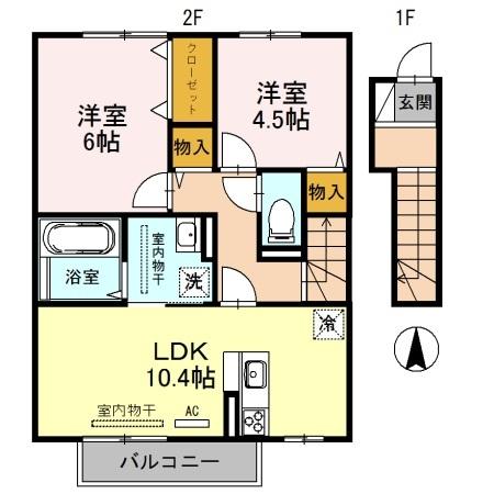 メゾン・ラフィーネ（202） 間取り図画像