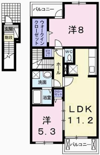 フェリア香呂Ｄ（201） 間取り図画像