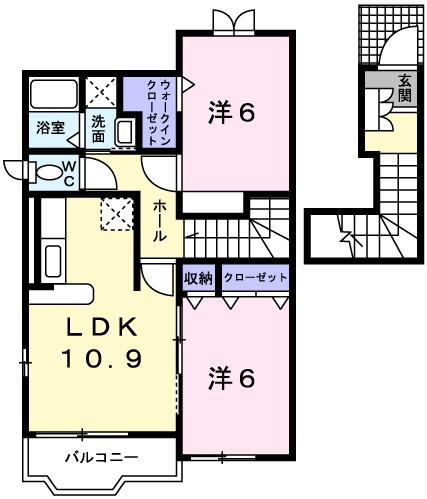 プロムナードＥｍａ（205） 間取り図画像