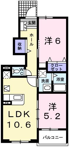 カトレーヴⅢ（103） 間取り図画像