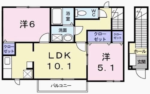エーデルⅡ（202） 間取り図画像