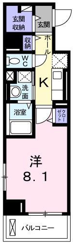 ジュエルⅢ（603） 間取り図画像