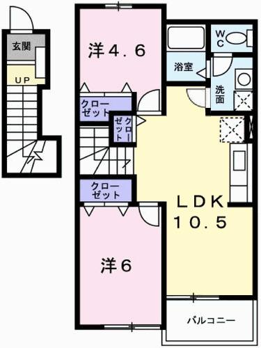 サンパティオ（202） 間取り図画像