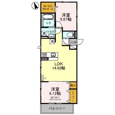 Casa Felice（306） 間取り図画像