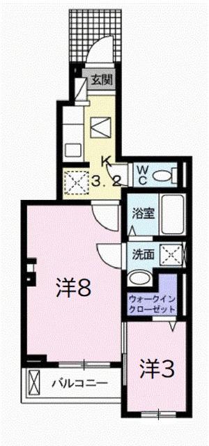 ベル・カノン（103） 間取り図画像