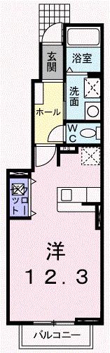 アンソレイエ・Ｓ（102） 間取り図画像