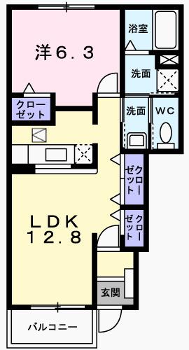 アンジェリカⅠ（103） 間取り図画像