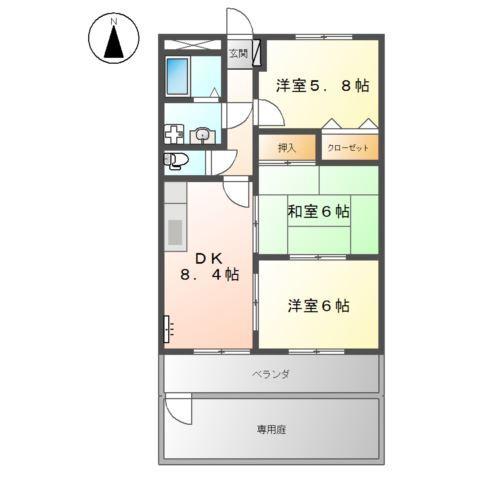 ハイツエトワール 間取り図画像