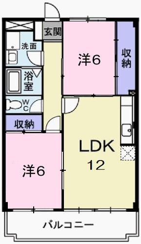 エステート龍野（201） 間取り図画像