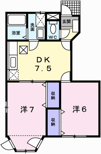 モアークレスト　Ⅲ（102） 間取り図画像