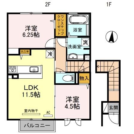 クローバー青山（205） 間取り図画像
