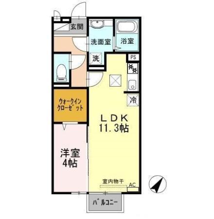 サンシャイン砥堀（106） 間取り図画像