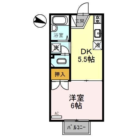 メゾン堀川　C棟（C203） 間取り図画像