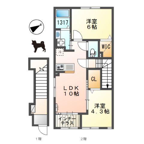 ライラック 間取り図画像