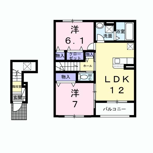 カルム　シャーンス（203） 間取り図画像