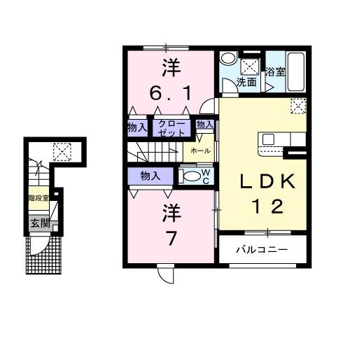 カルム　シャーンス（202） 間取り図画像
